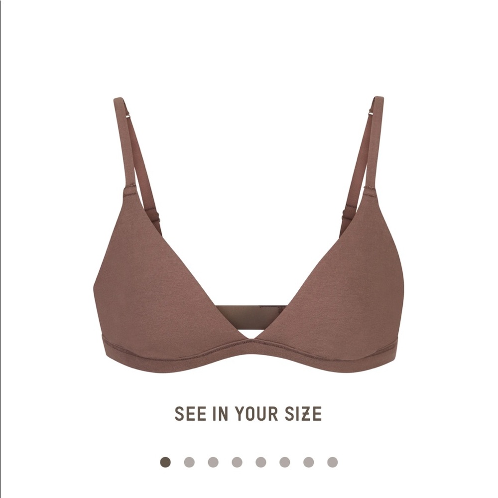 Skims Cotton Jersey Triangle Bralette